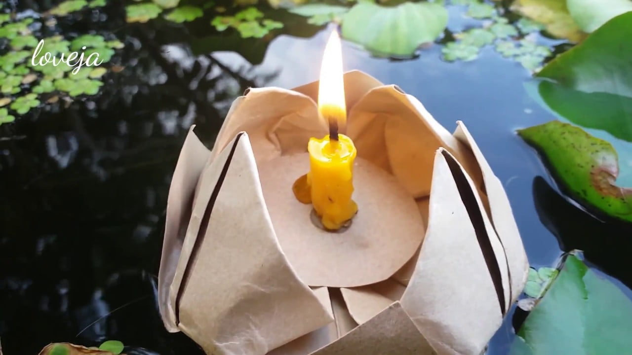 Simple and Easy to make Lotus Flower Thaitrick