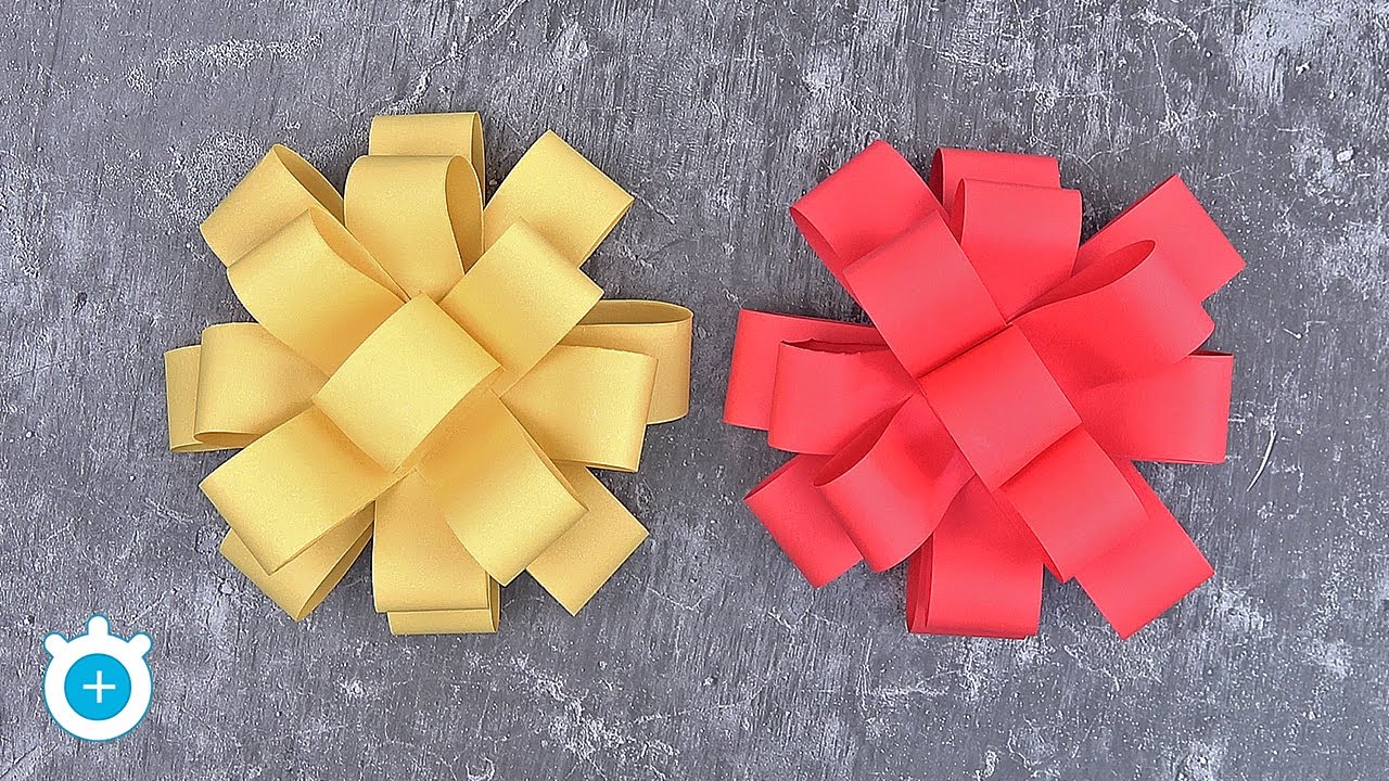 How To Make A Gift Bow Easy Paper Craft Thaitrick